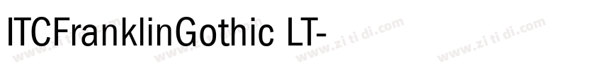 ITCFranklinGothic LT字体转换